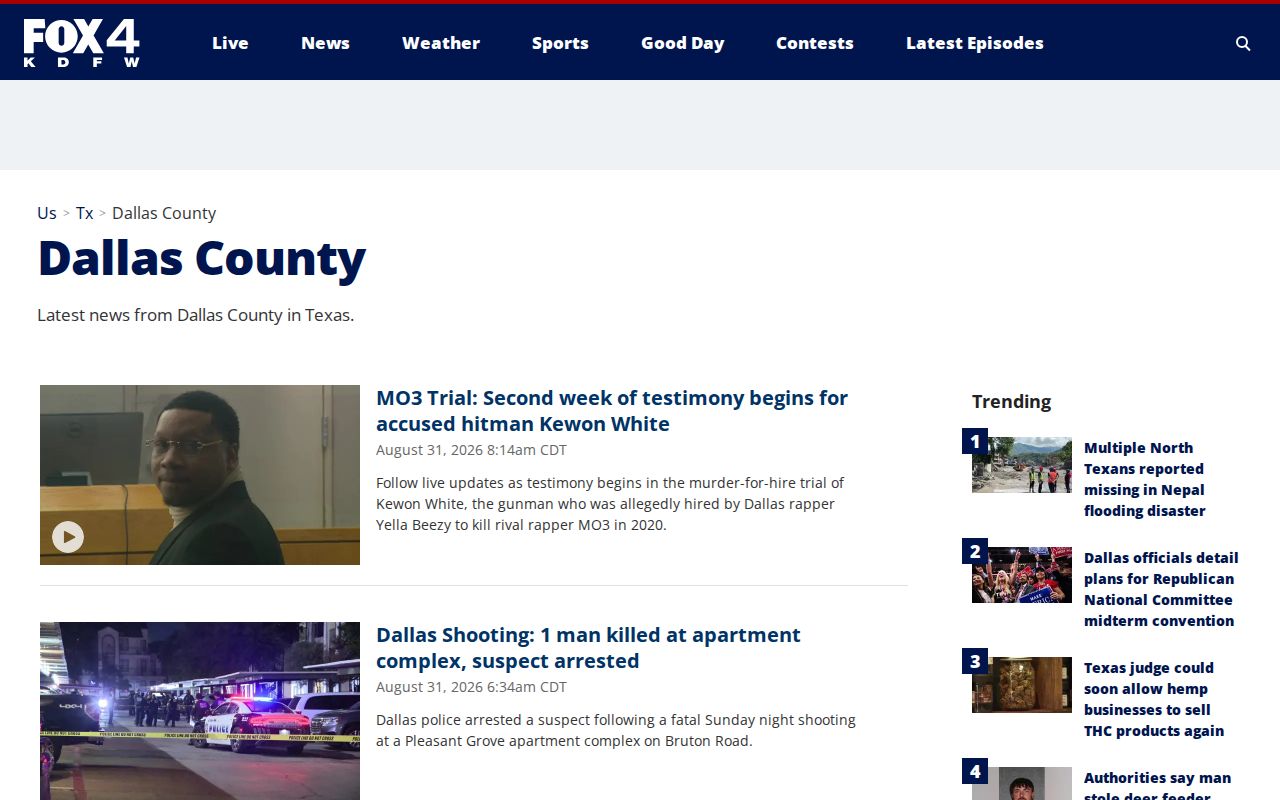 Dallas County crime news and police-sourced arrest coverage